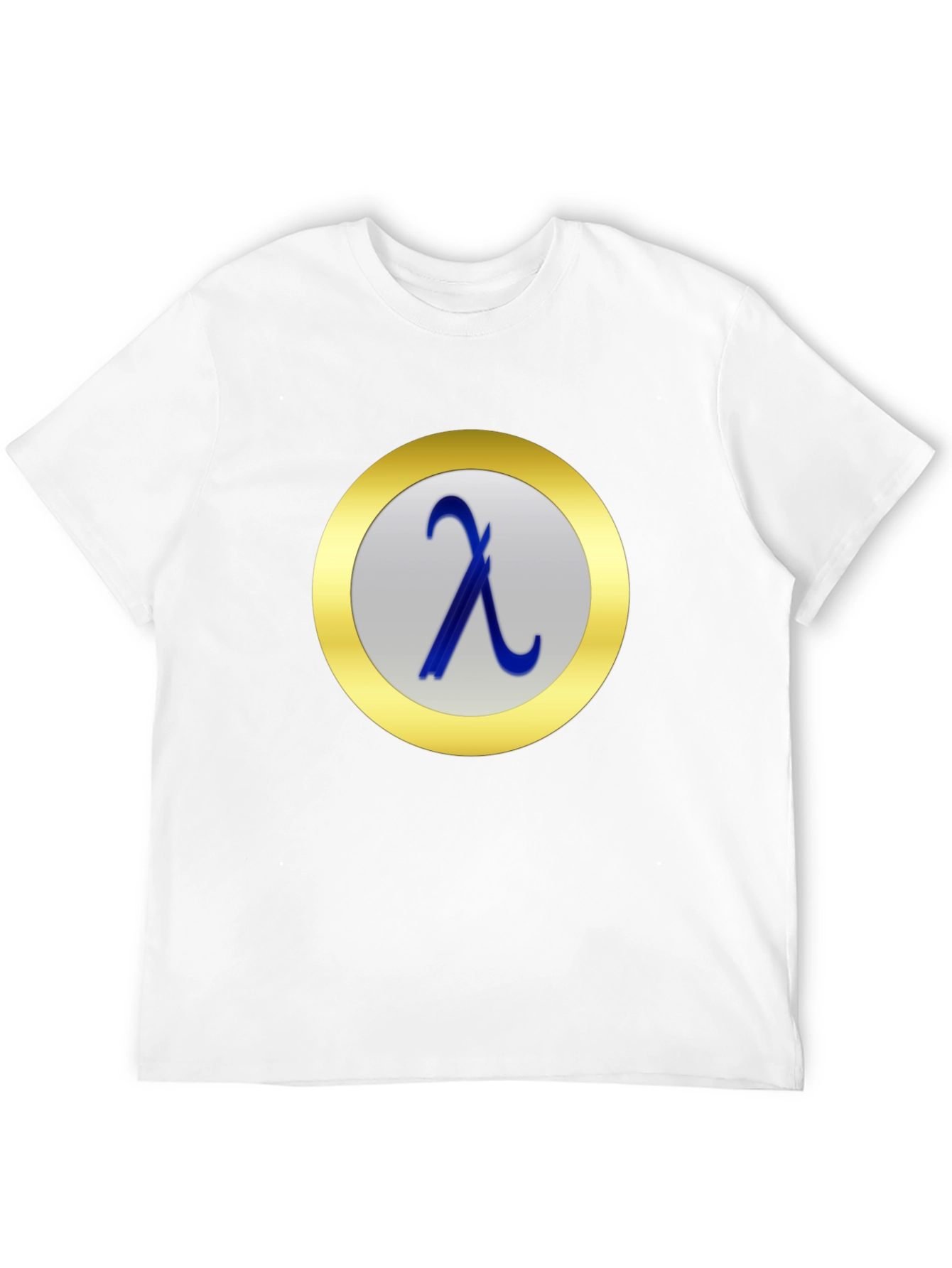 Lambda Symbol T-Shirt - Black Casual Tee