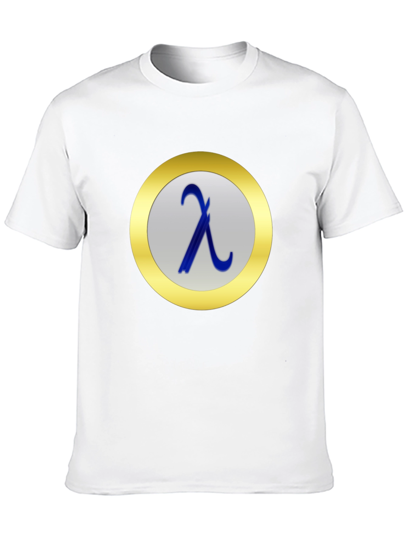 Lambda Symbol T-Shirt - Black Casual Tee