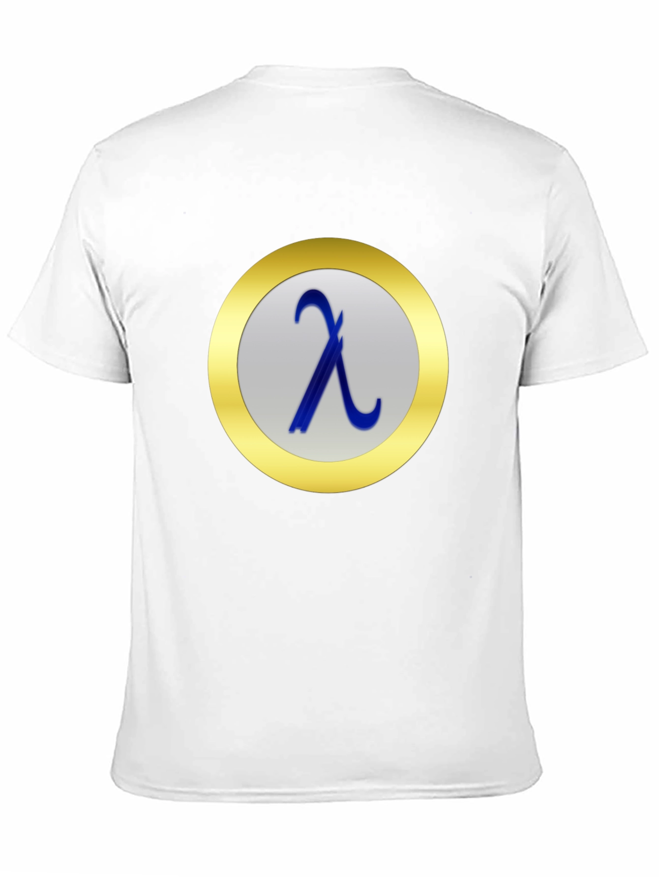 Lambda Symbol T-Shirt - Black Casual Tee