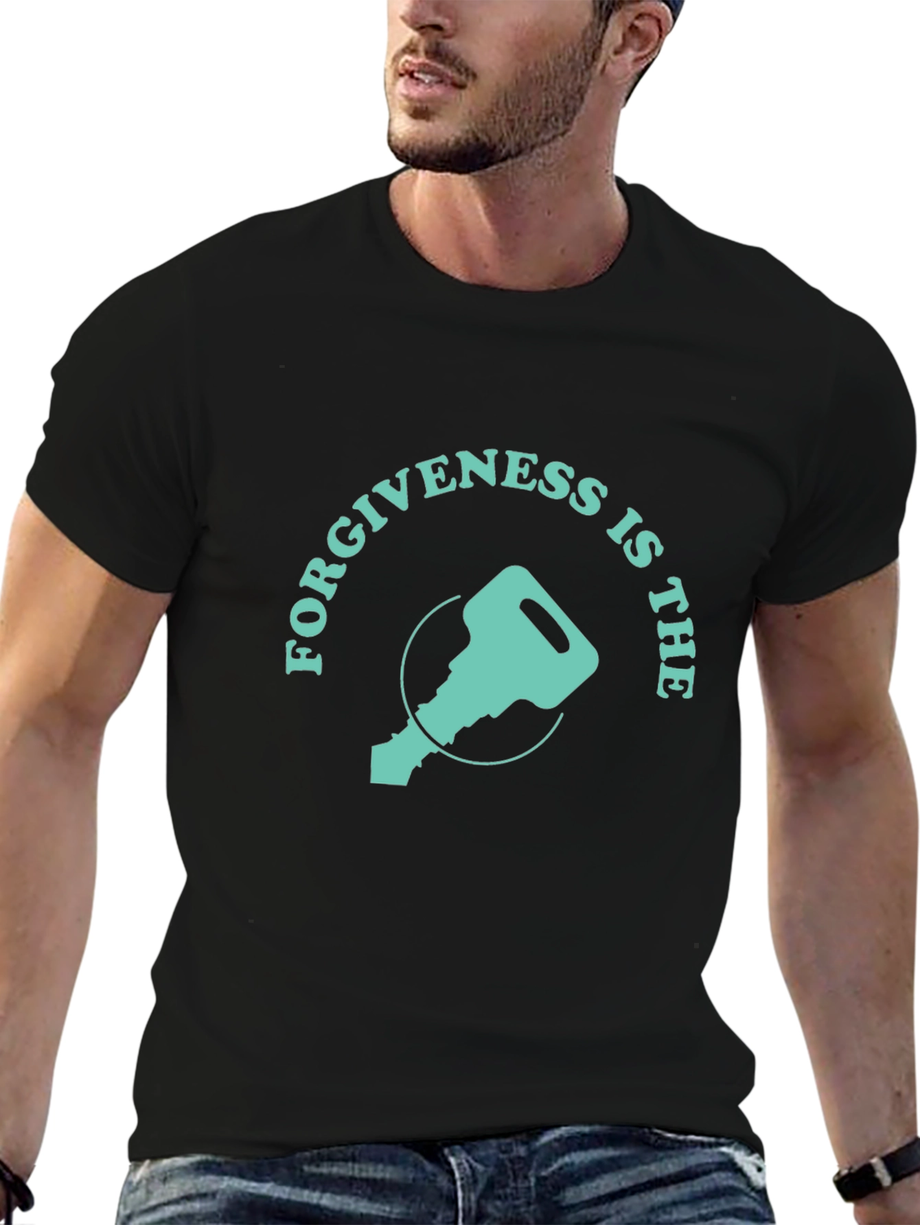 Forgiveness Key Graphic T-Shirt - Inspiring Design