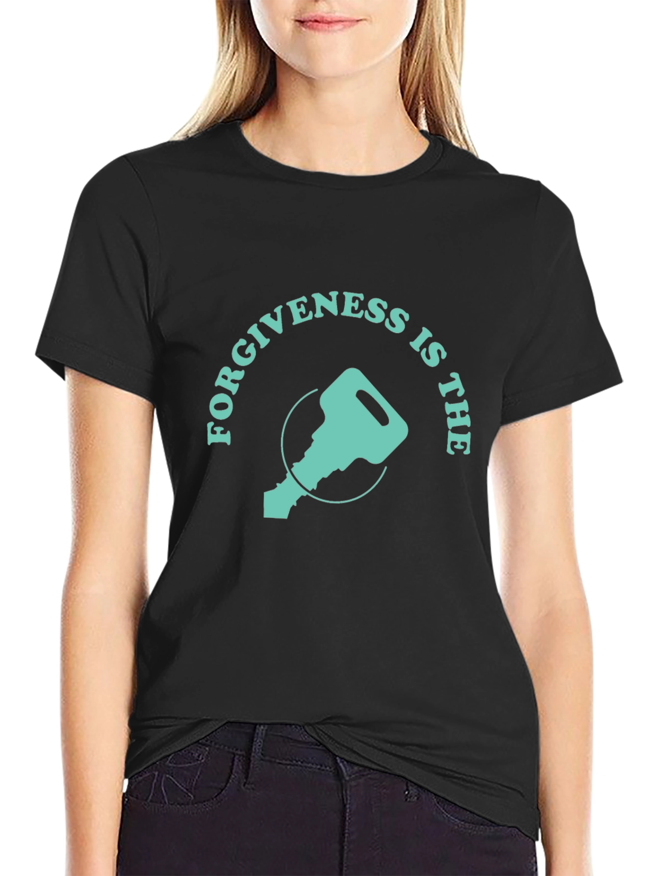 Forgiveness Key Graphic T-Shirt - Inspiring Design