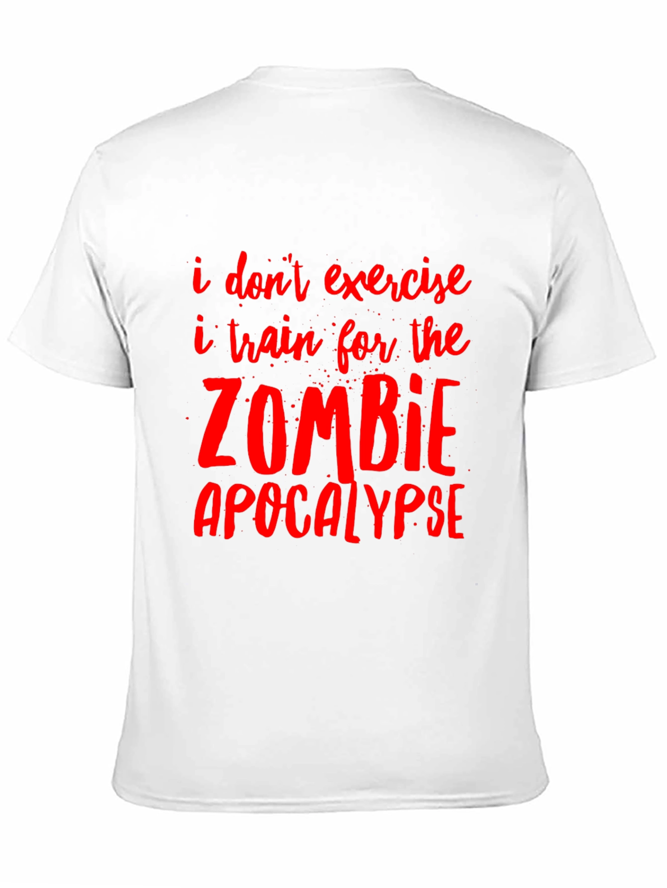 Zombie Apocalypse Training Tee - Funny Graphic T-Shirt