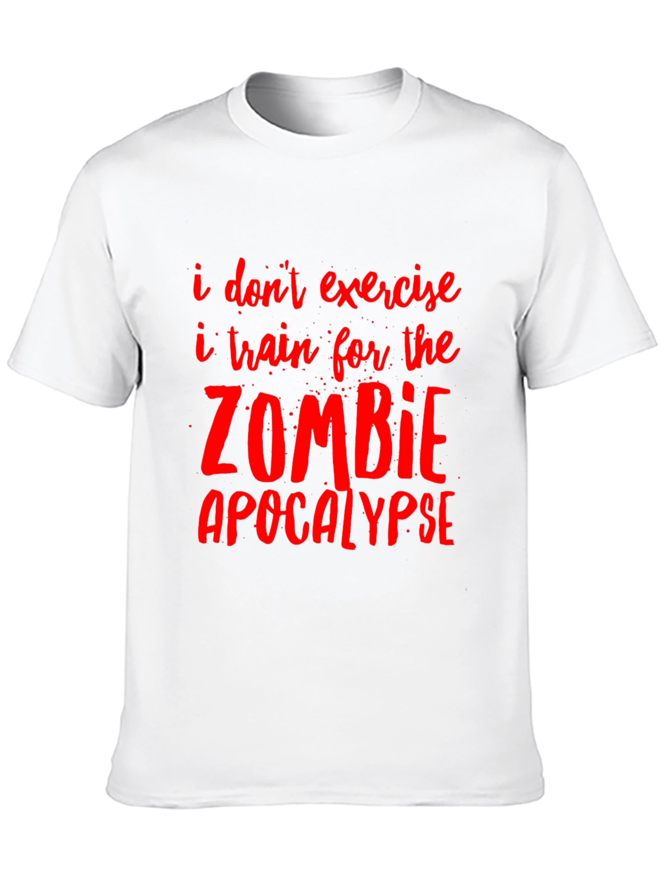 Zombie Apocalypse Training Tee - Funny Graphic T-Shirt