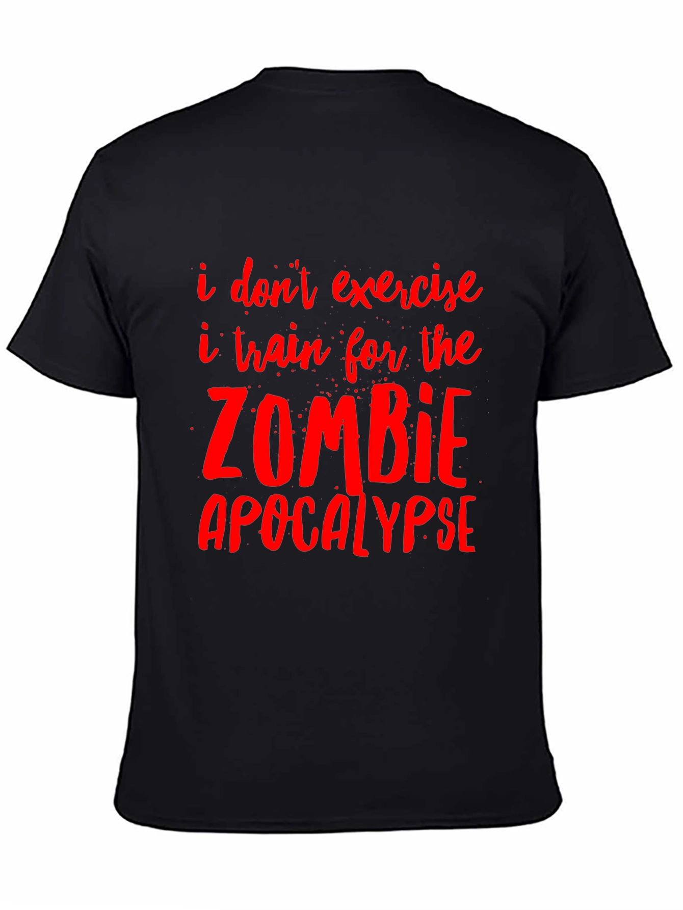 Zombie Apocalypse Training Tee - Funny Graphic T-Shirt