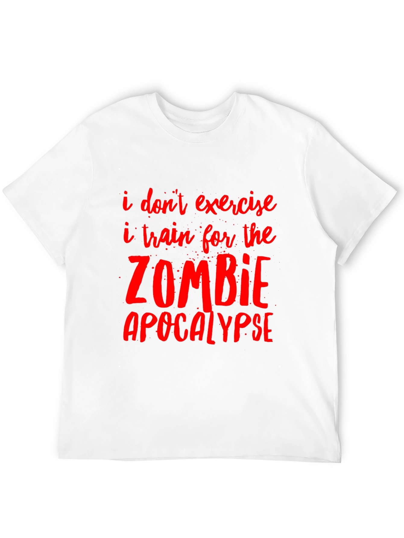 Zombie Apocalypse Training Tee - Funny Graphic T-Shirt