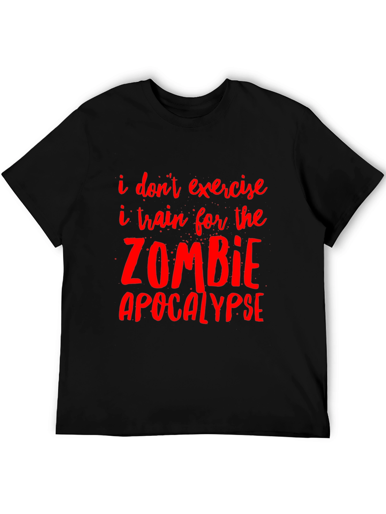 Zombie Apocalypse Training Tee - Funny Graphic T-Shirt