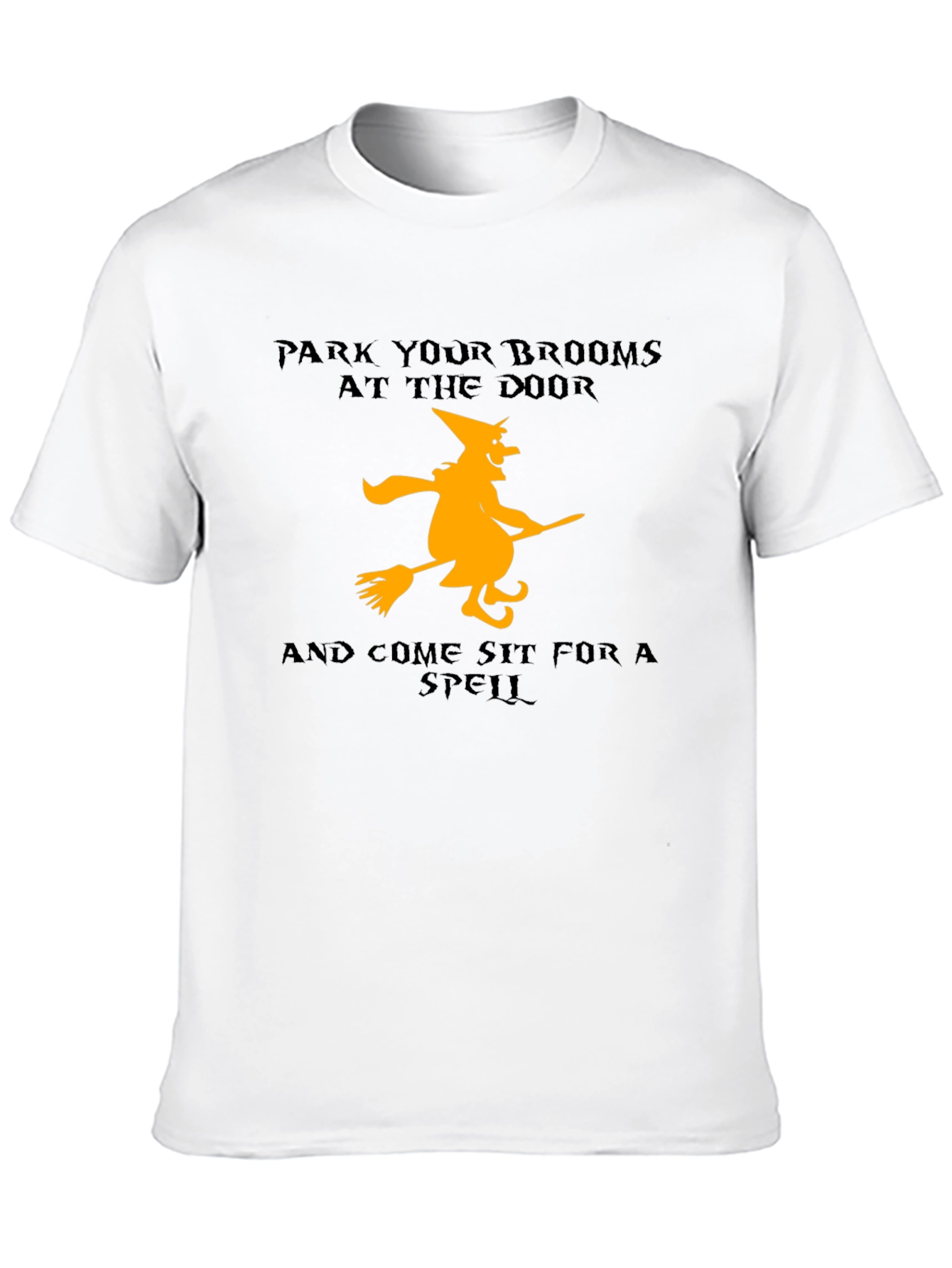 Halloween Witch T-Shirt - Park Your Brooms