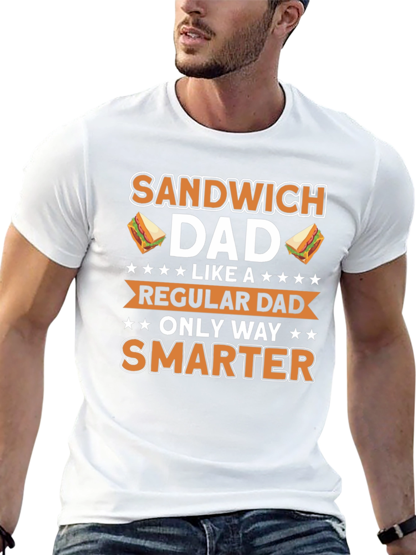 Sandwich Dad Smarter Funny T-Shirt