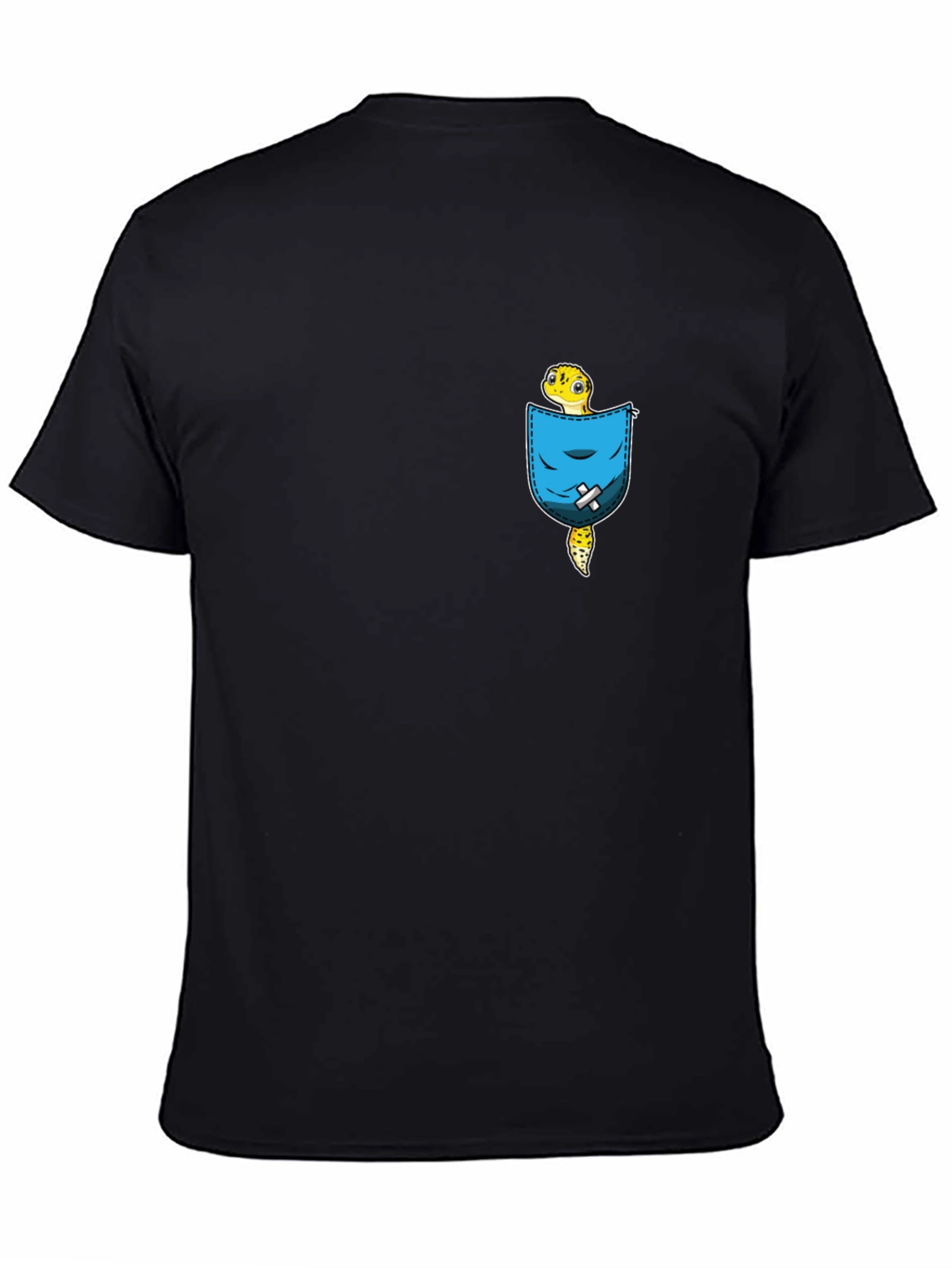 Gecko in Pocket Graphic T-Shirt - Cool Novelty Tee