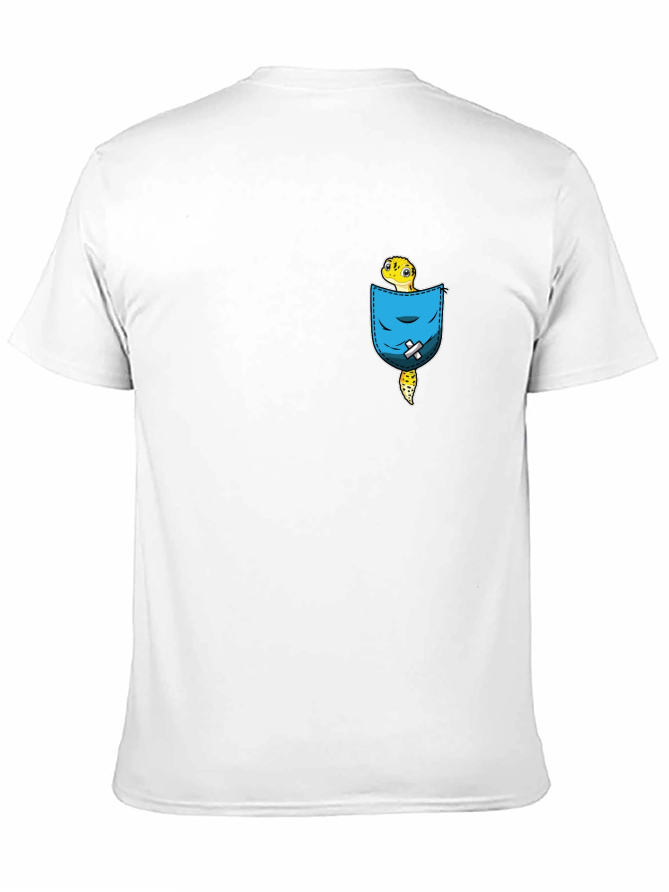 Gecko in Pocket Graphic T-Shirt - Cool Novelty Tee