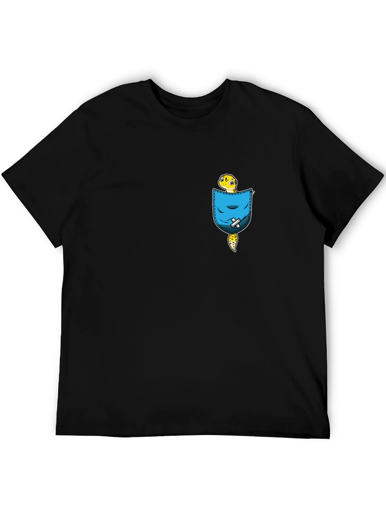Gecko in Pocket Graphic T-Shirt - Cool Novelty Tee