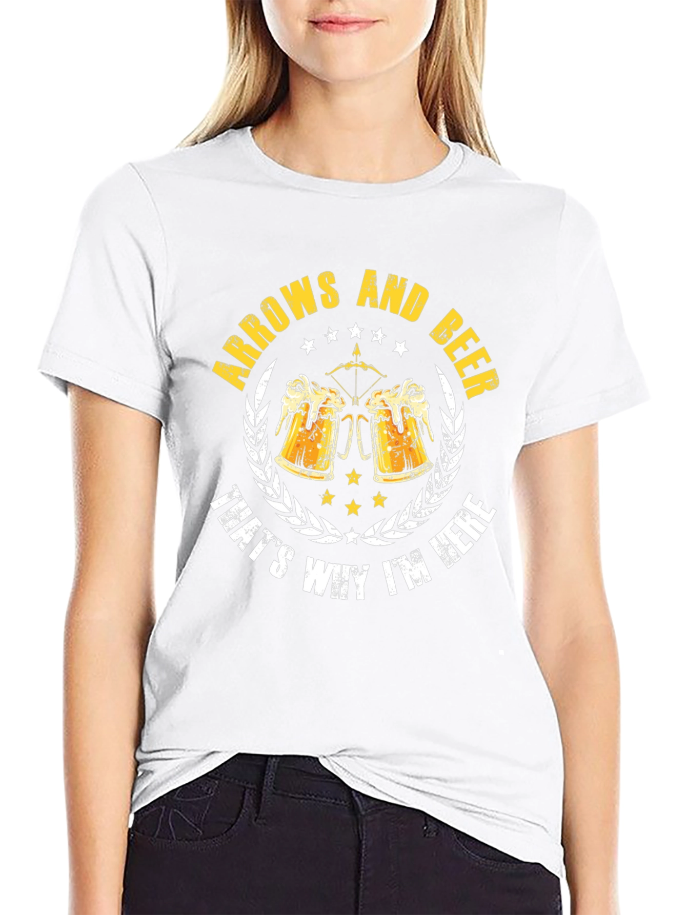 Arrows and Beer T-Shirt - Why Im Here!