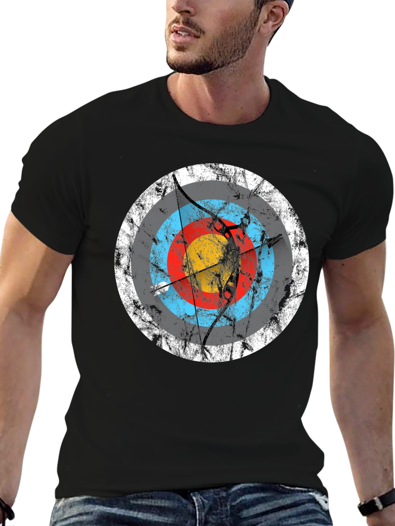 Archery Target Graphic Tee - Black