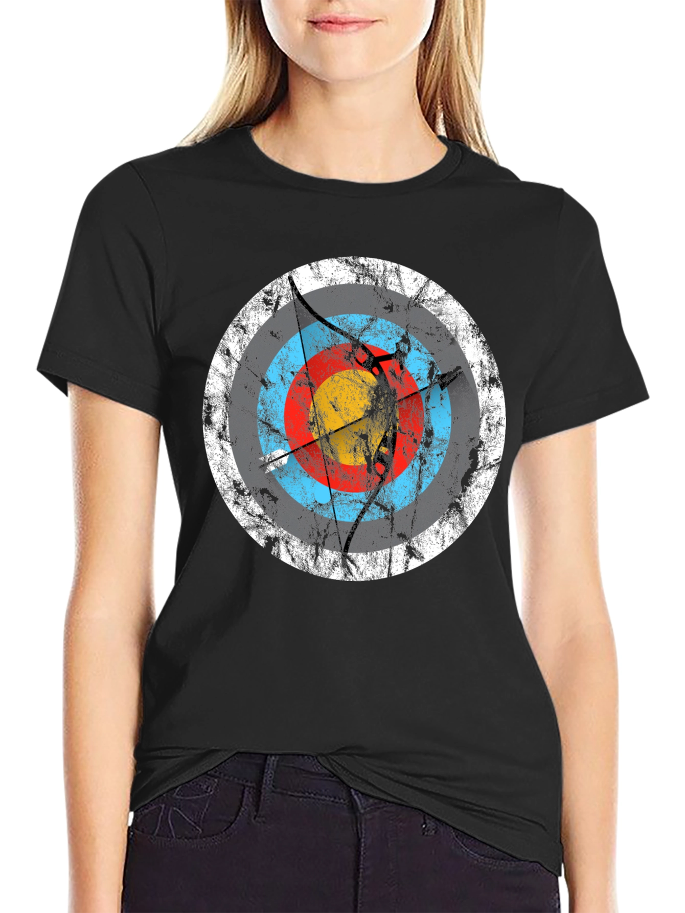 Archery Target Graphic Tee - Black