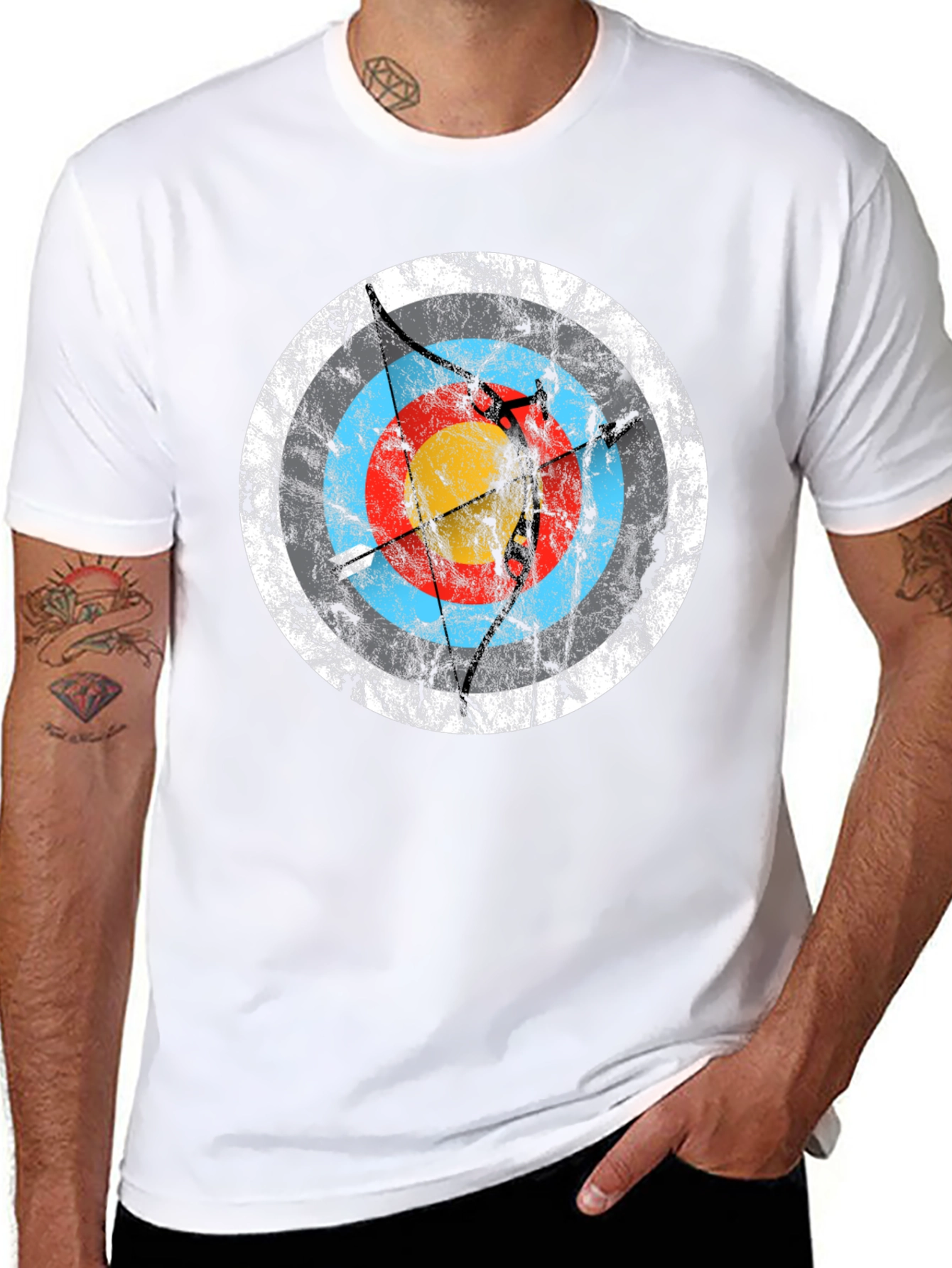 Archery Target Graphic Tee - Black