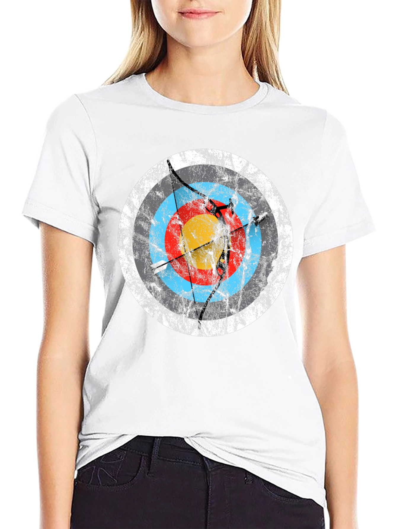 Archery Target Graphic Tee - Black