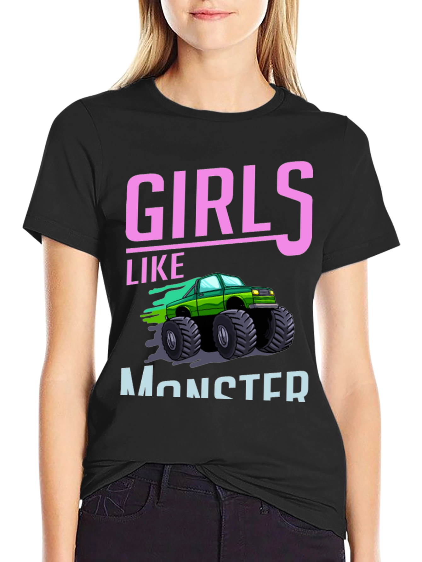 Girls Like Monster Trucks Graphic Tee