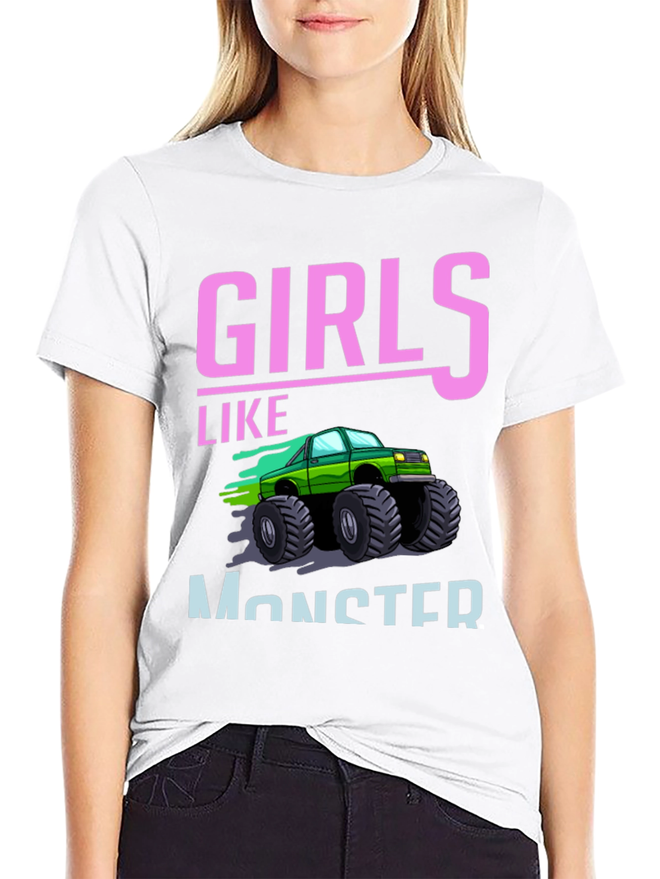 Girls Like Monster Trucks Graphic Tee