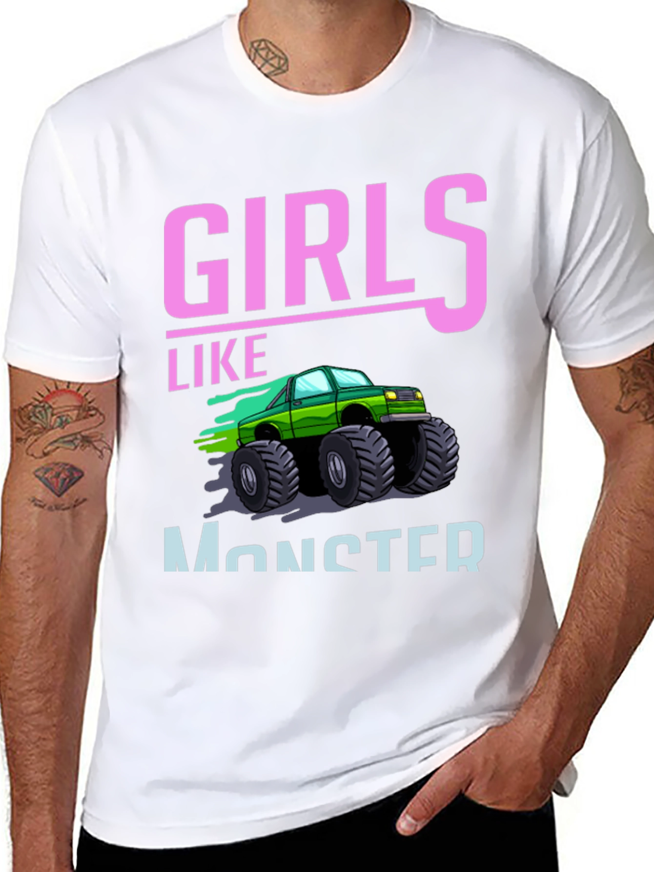 Girls Like Monster Trucks Graphic Tee