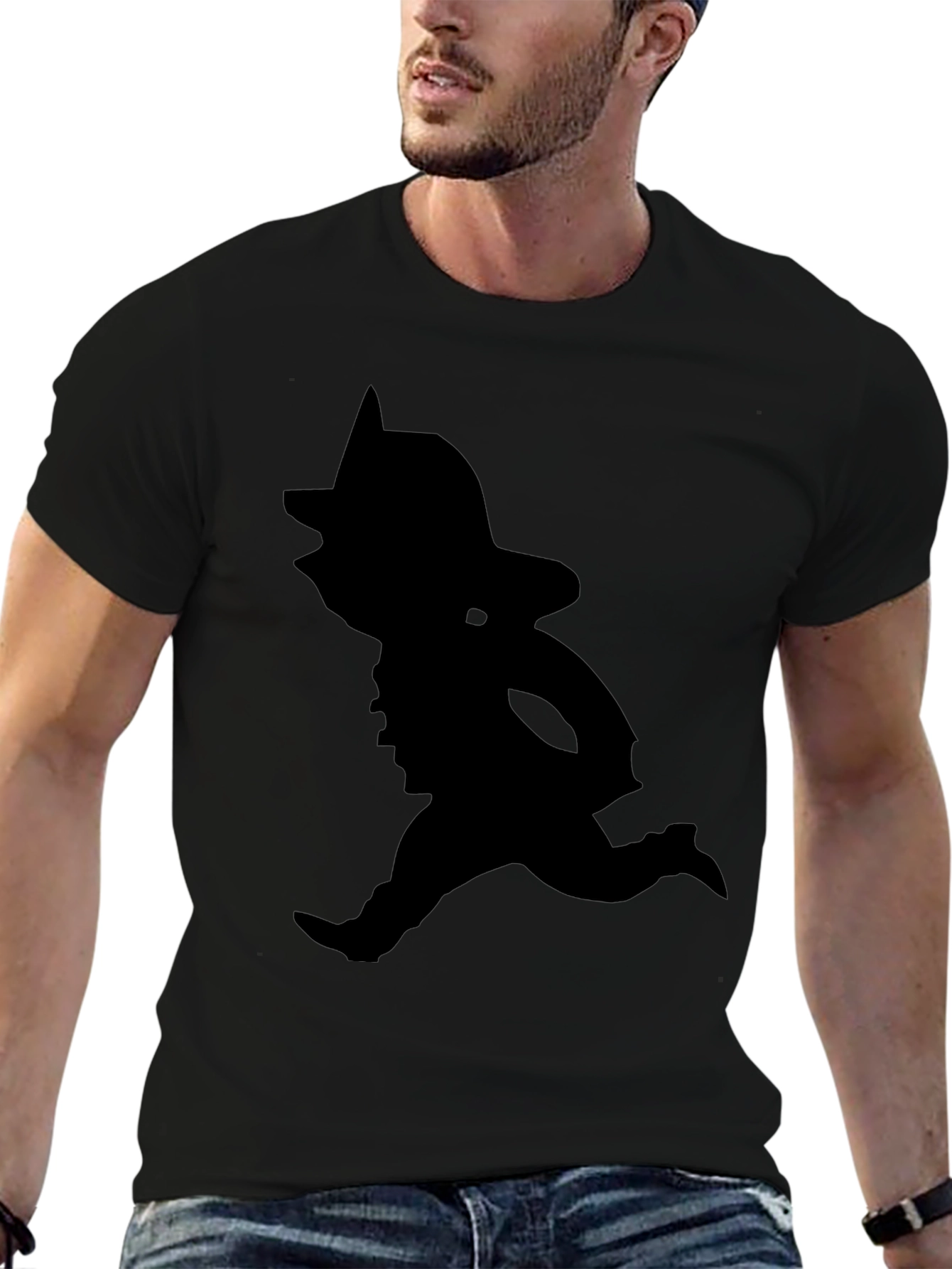 Silhouette Cowboy Black T-Shirt