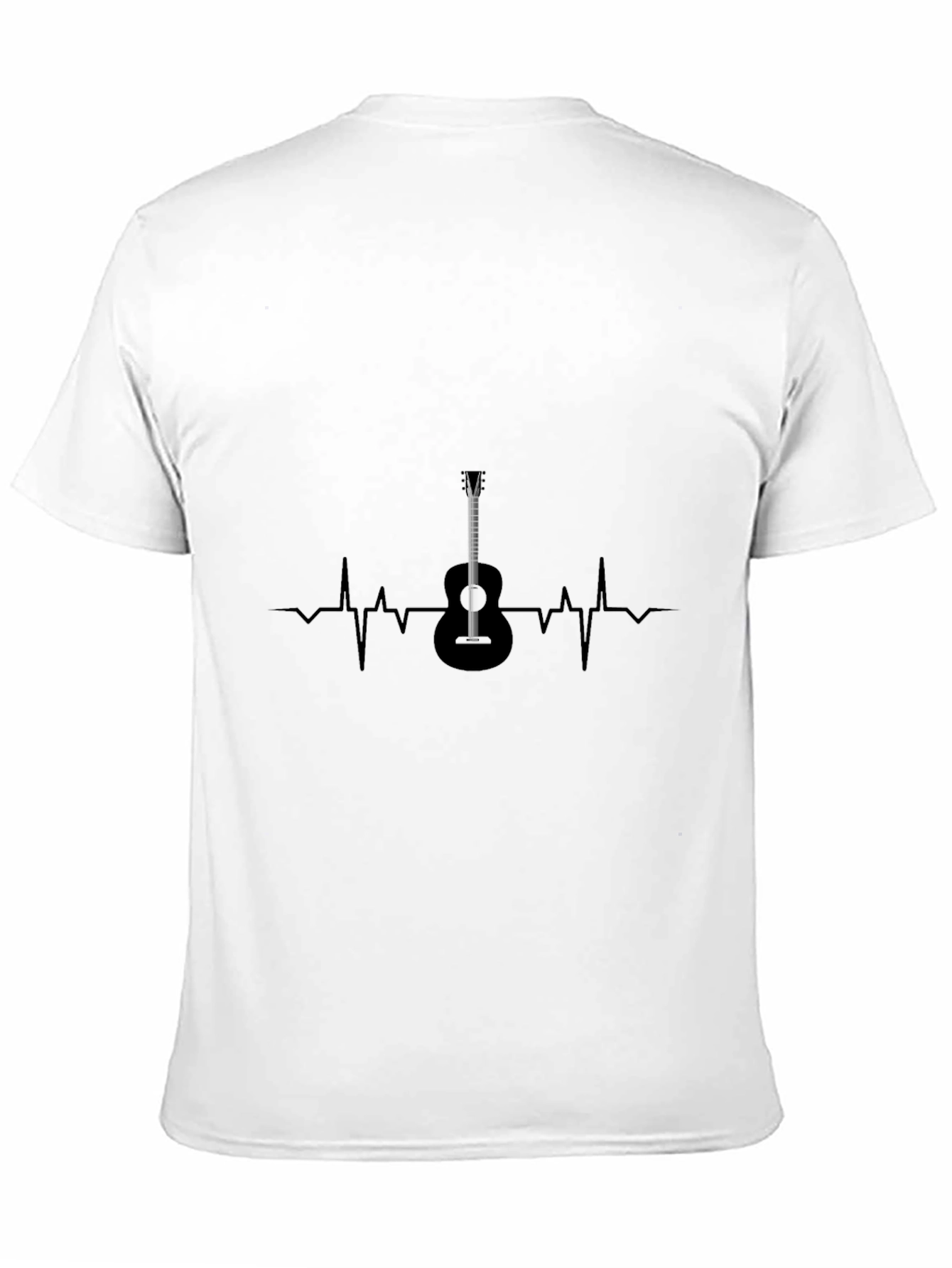 Guitar Heartbeat Graphic Tee - Musical Passion