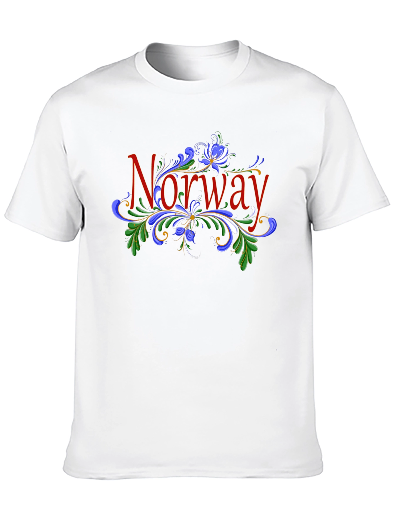 Norway Floral T-Shirt - Mens Black Tee