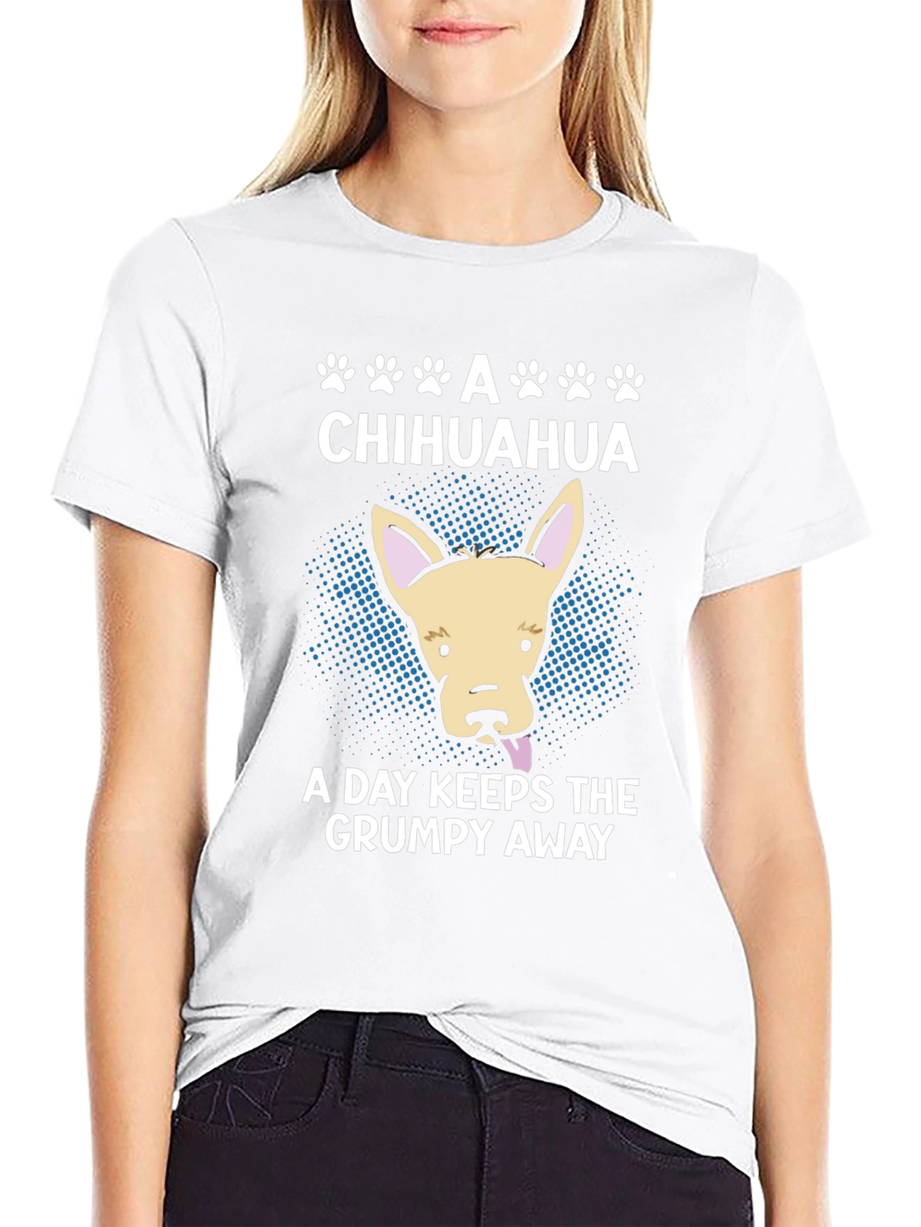 Chihuahua Grumpy Away Graphic Tee