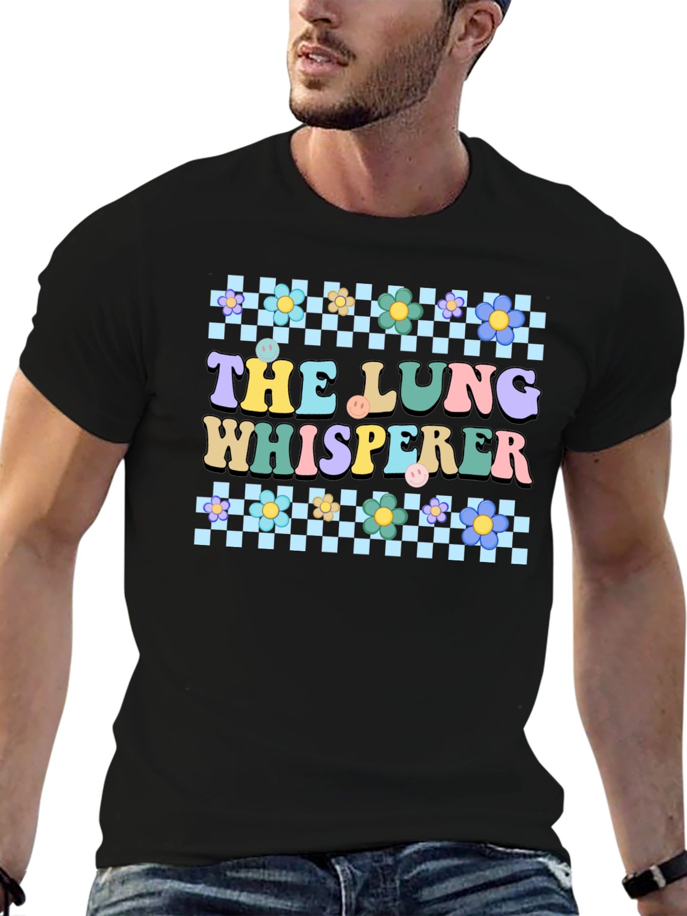 Lung Whisperer Retro Floral T-Shirt