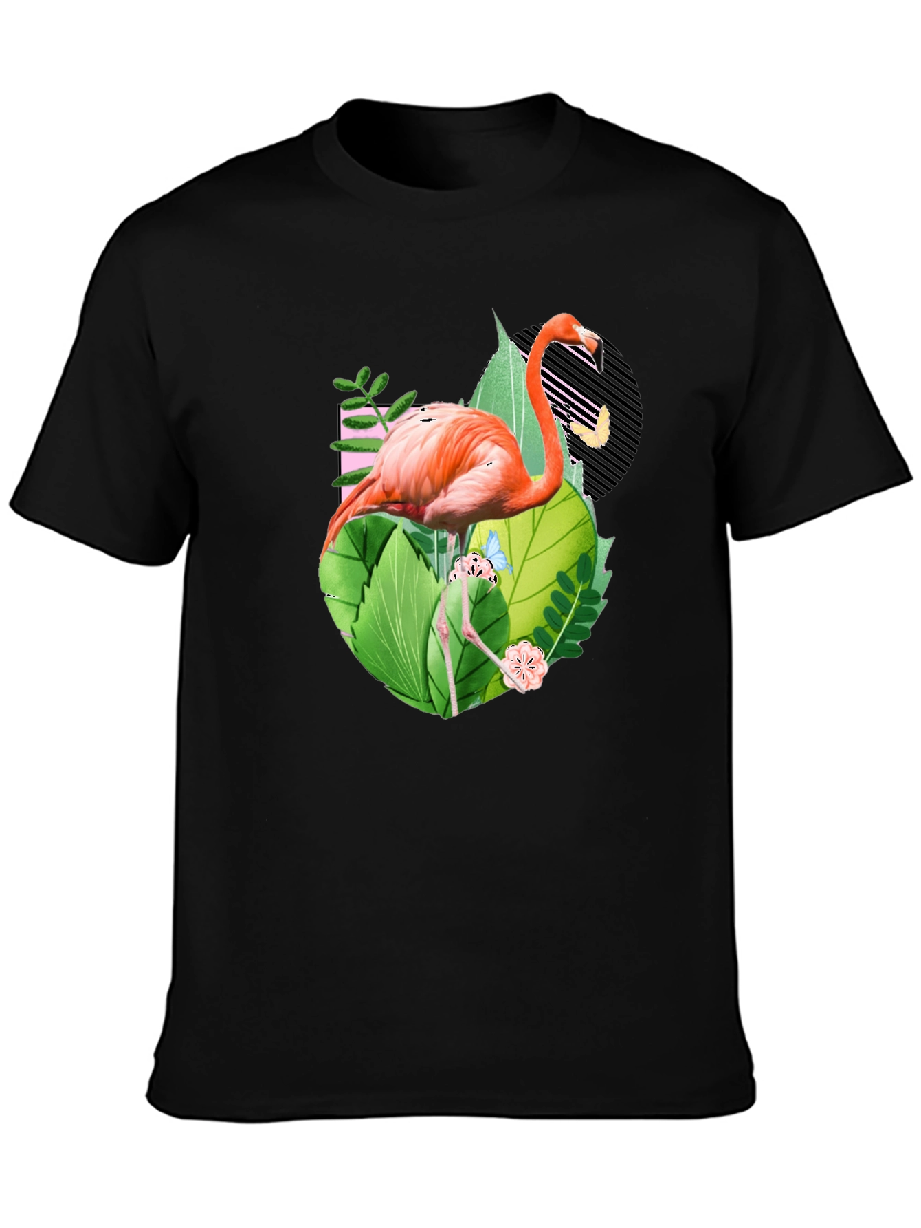 Tropical Flamingo Graphic T-Shirt