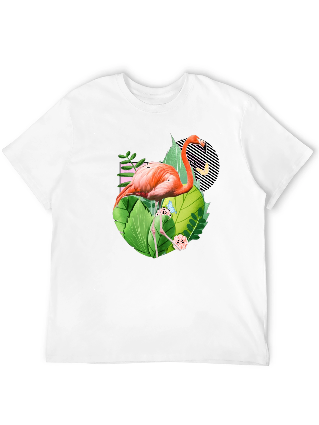 Tropical Flamingo Graphic T-Shirt