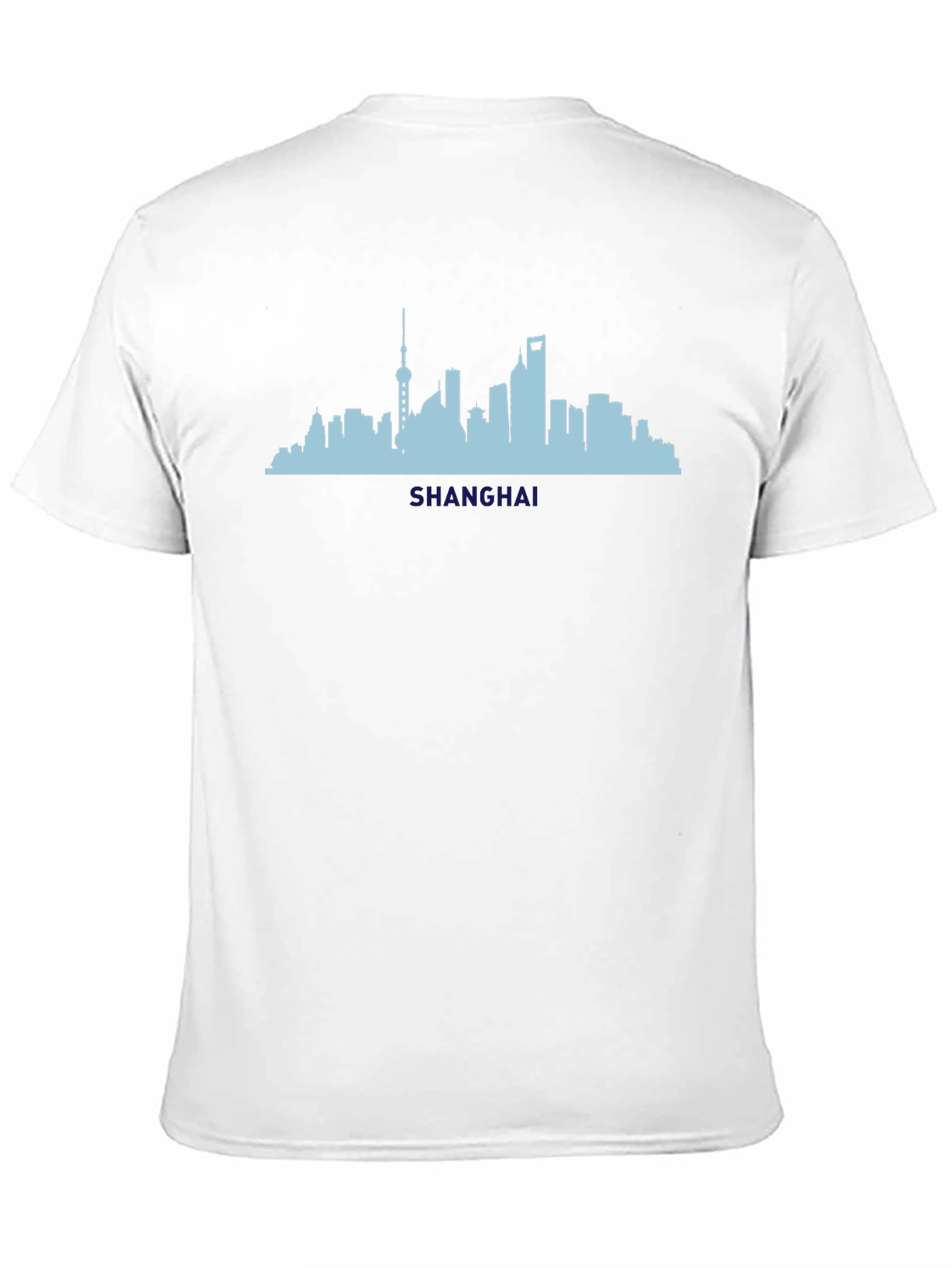 Shanghai Skyline Black T-Shirt