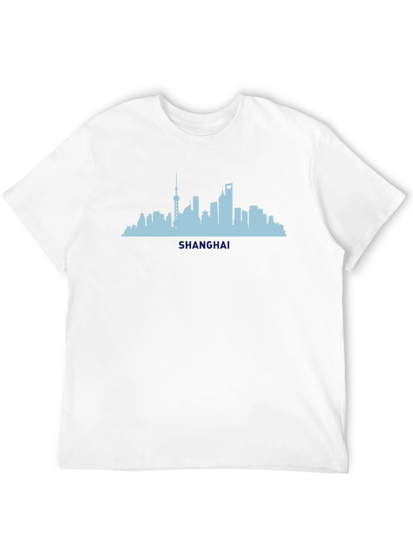 Shanghai Skyline Black T-Shirt