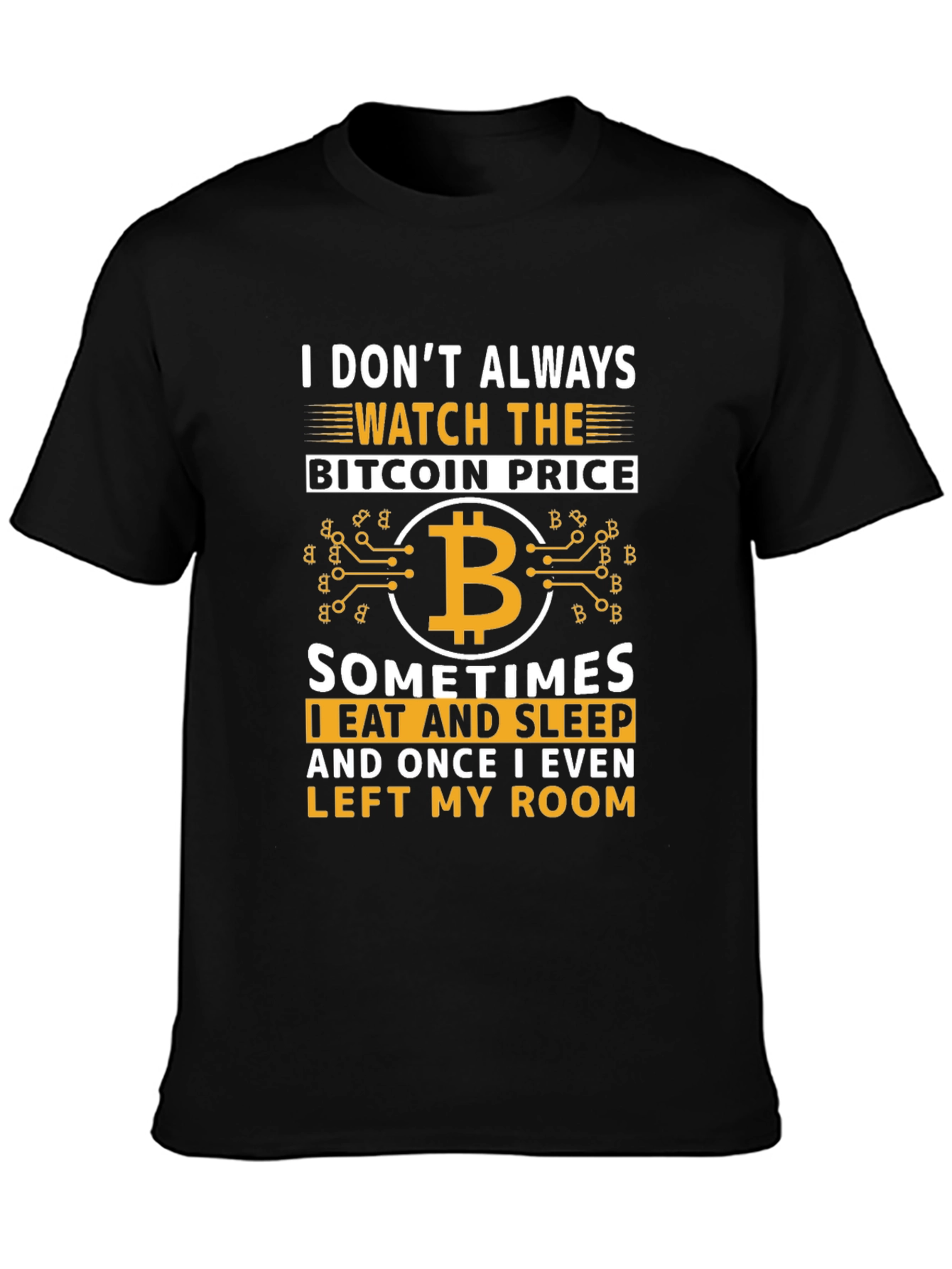 Bitcoin Cryptocurrency Graphic T-Shirt