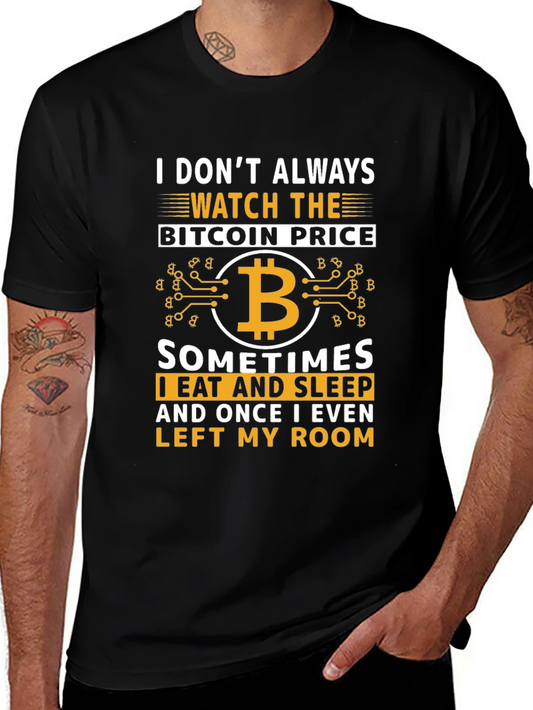 Bitcoin Cryptocurrency Graphic T-Shirt