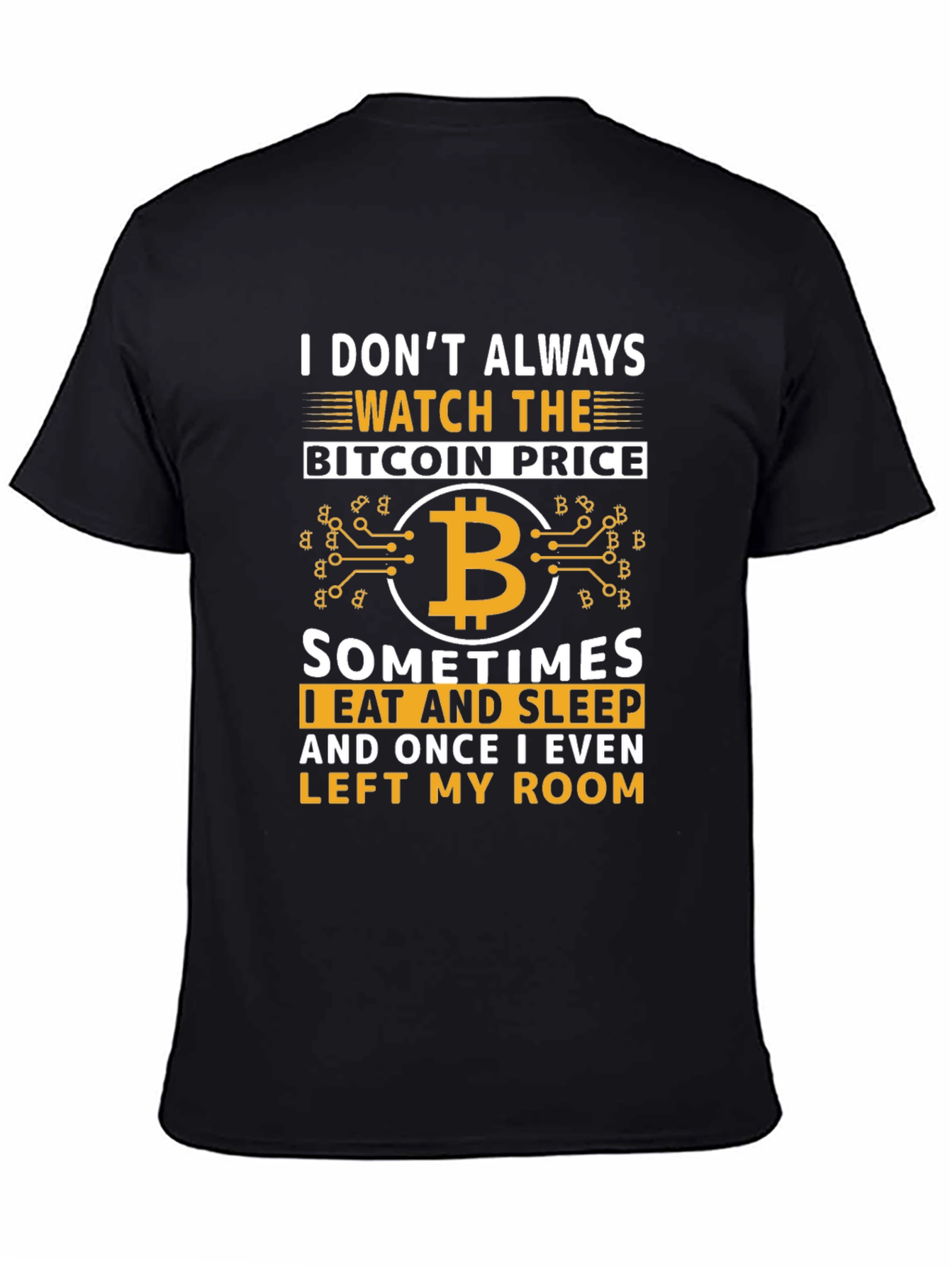 Bitcoin Cryptocurrency Graphic T-Shirt