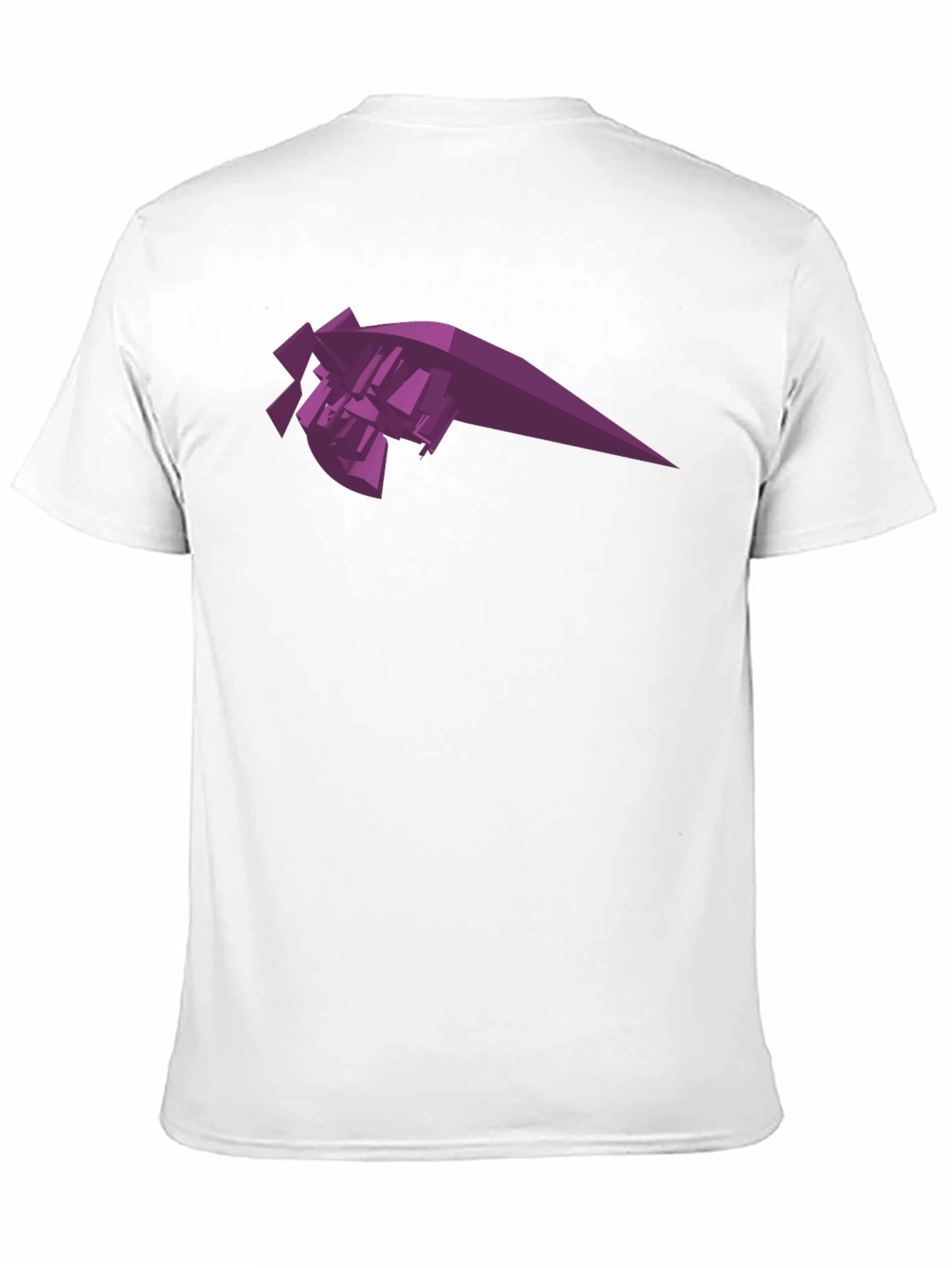 Abstract Geometric Purple Graphic Tee
