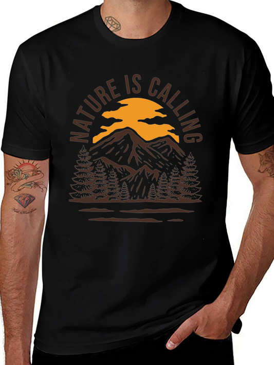 Nature is Calling Tee - Mountain Adventure Shirt