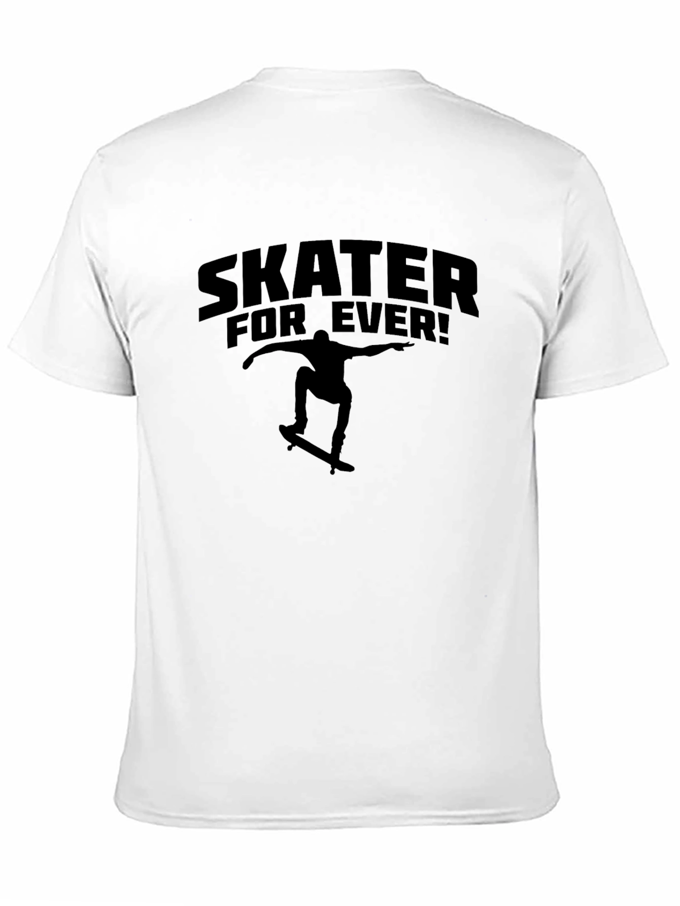 Skater Forever Graphic Tee - Cool Skateboarder Design