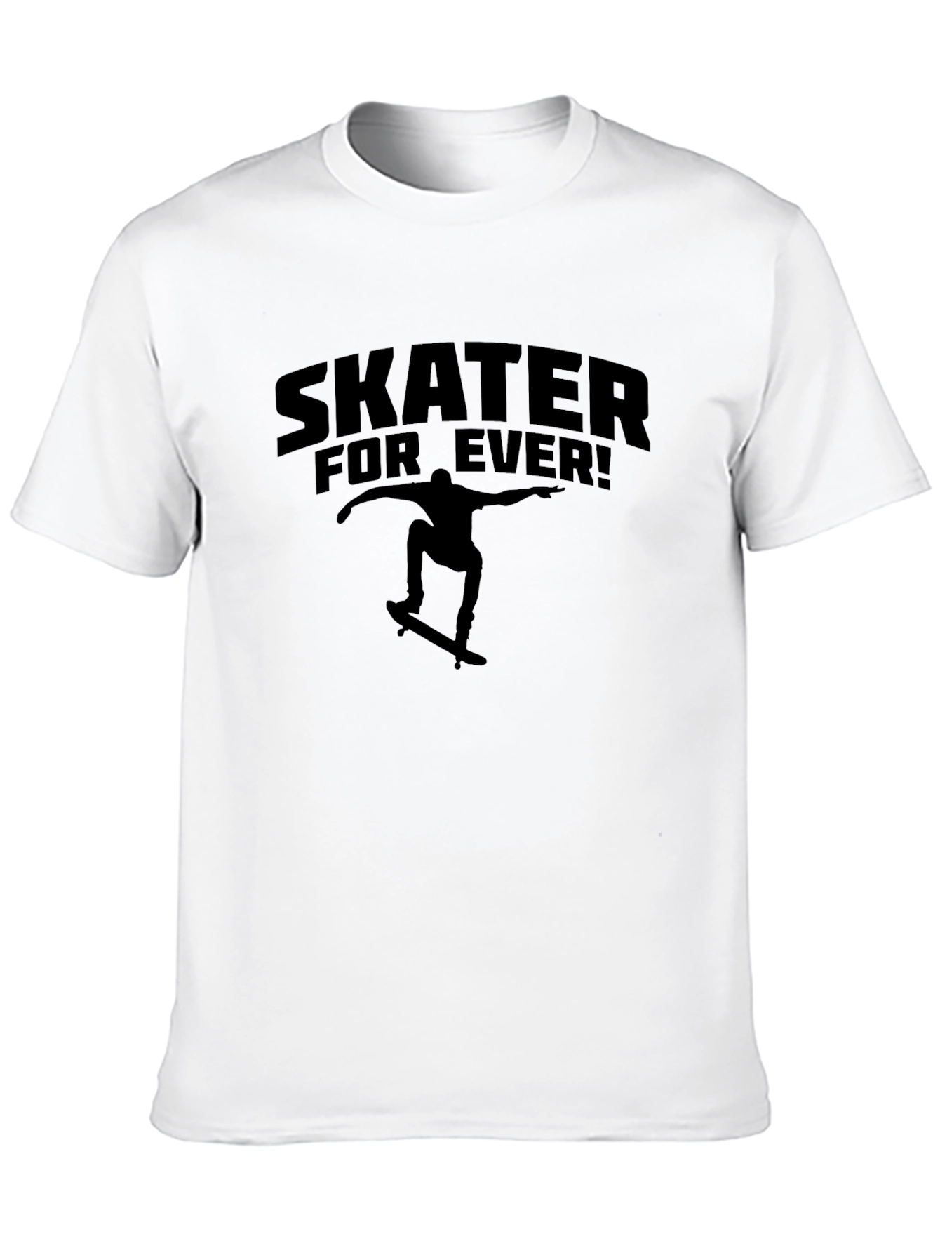 Skater Forever Graphic Tee - Cool Skateboarder Design