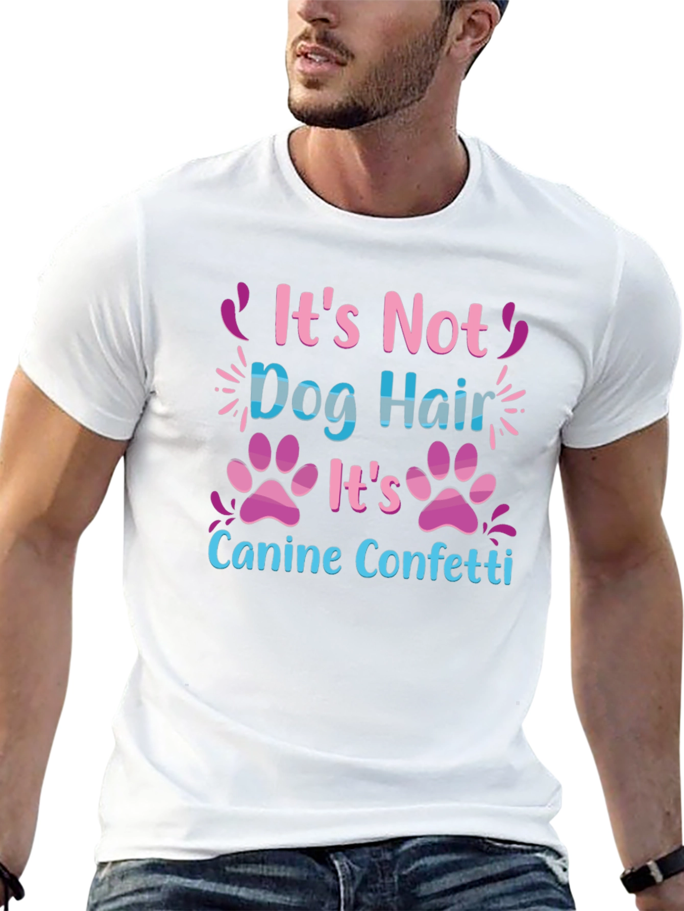 Dog Hair Canine Confetti T-Shirt