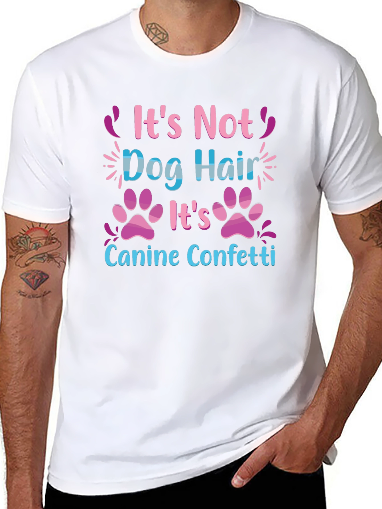 Dog Hair Canine Confetti T-Shirt