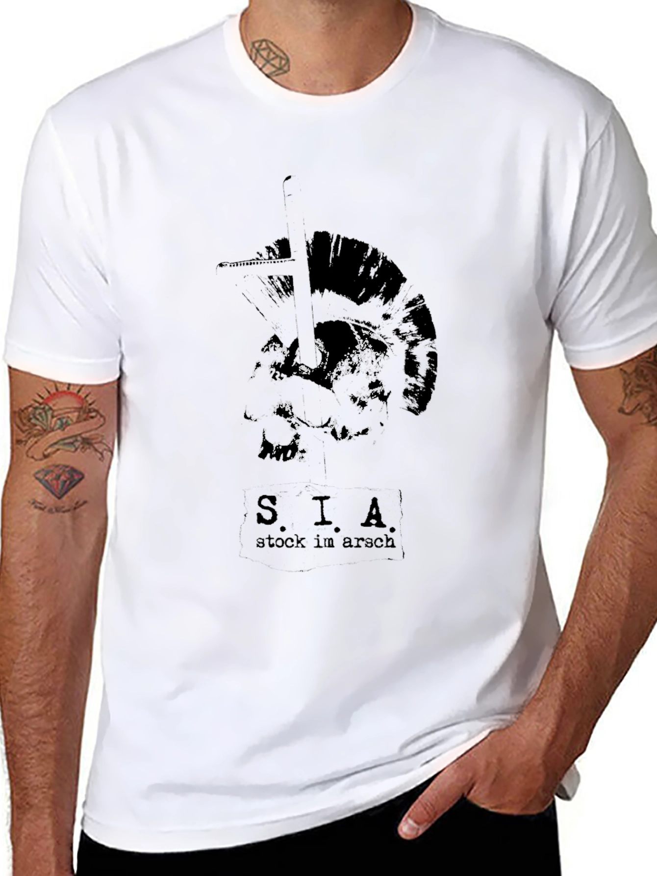 SIA Stock In Arch Graphic Tee - Black