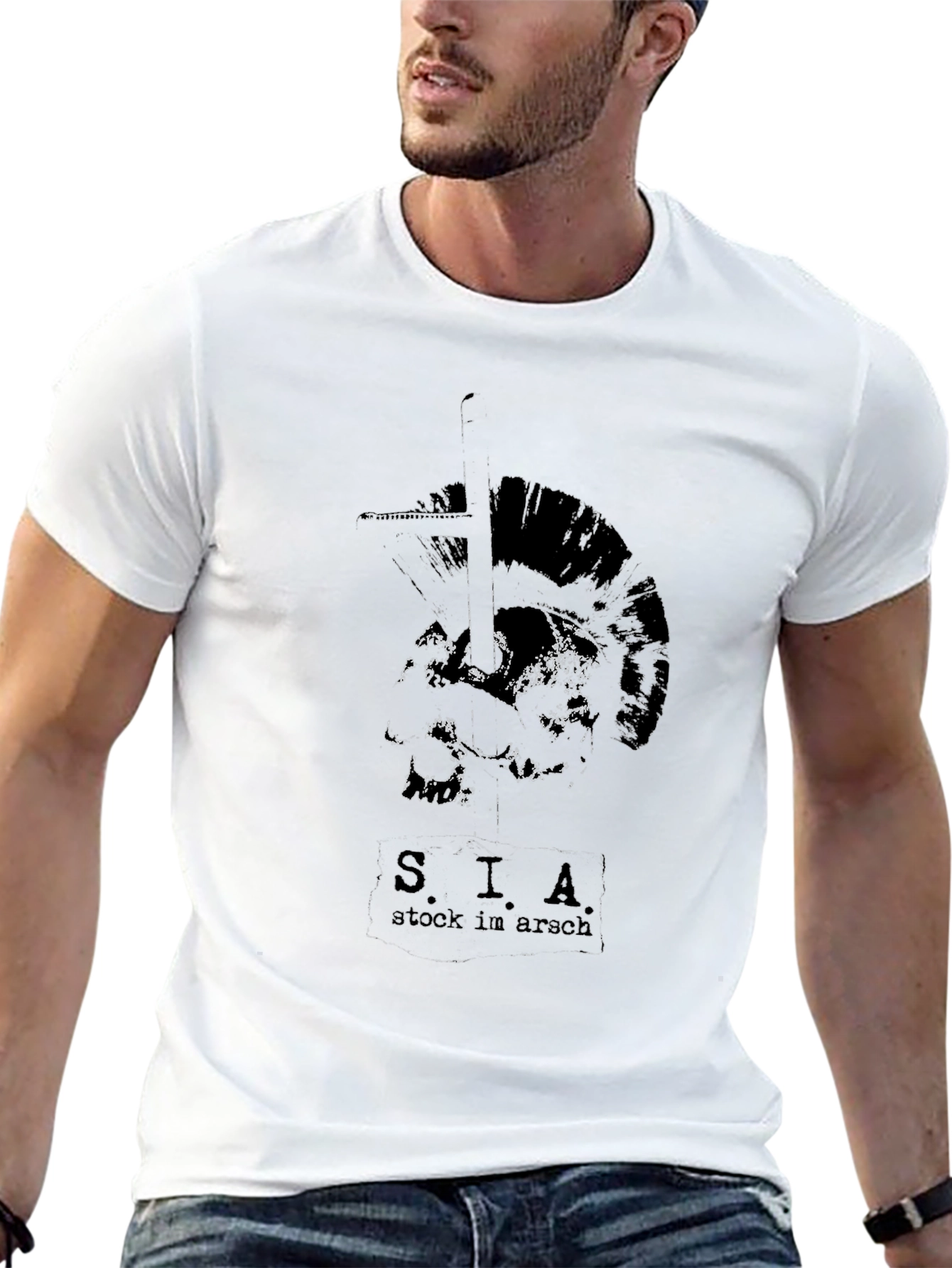 SIA Stock In Arch Graphic Tee - Black
