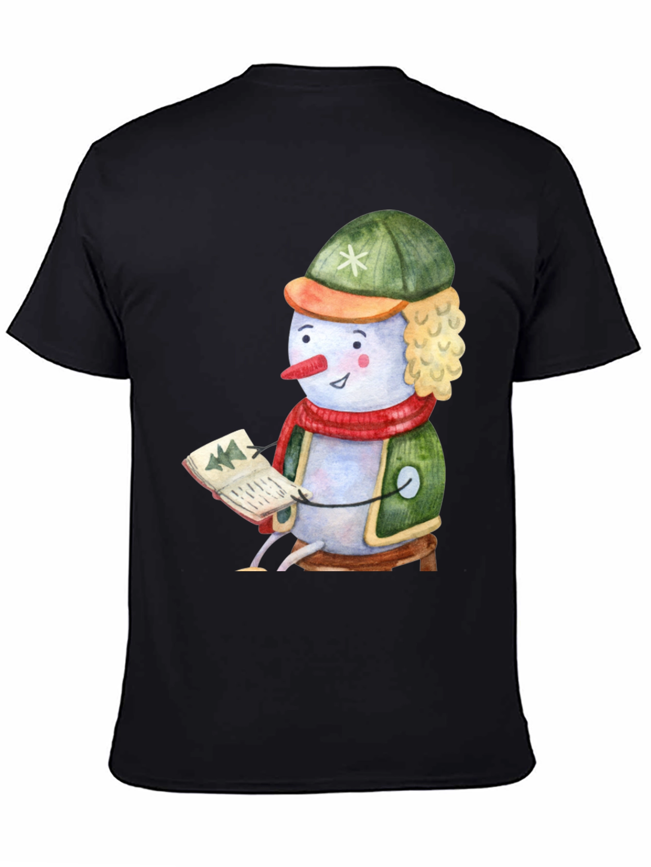 Festive Snowman Reading T-Shirt