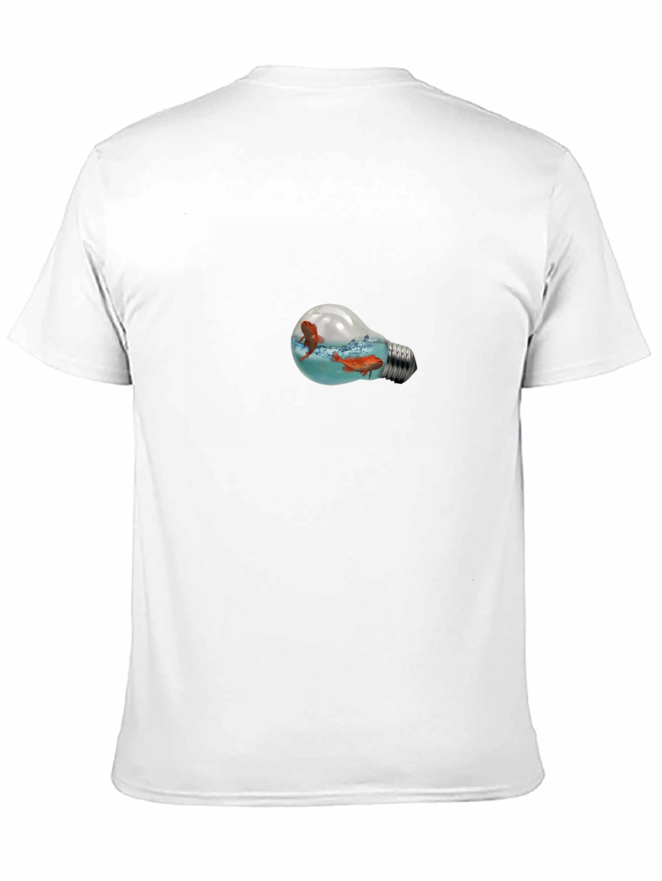 Fish in a Light Bulb Graphic Tee - Black