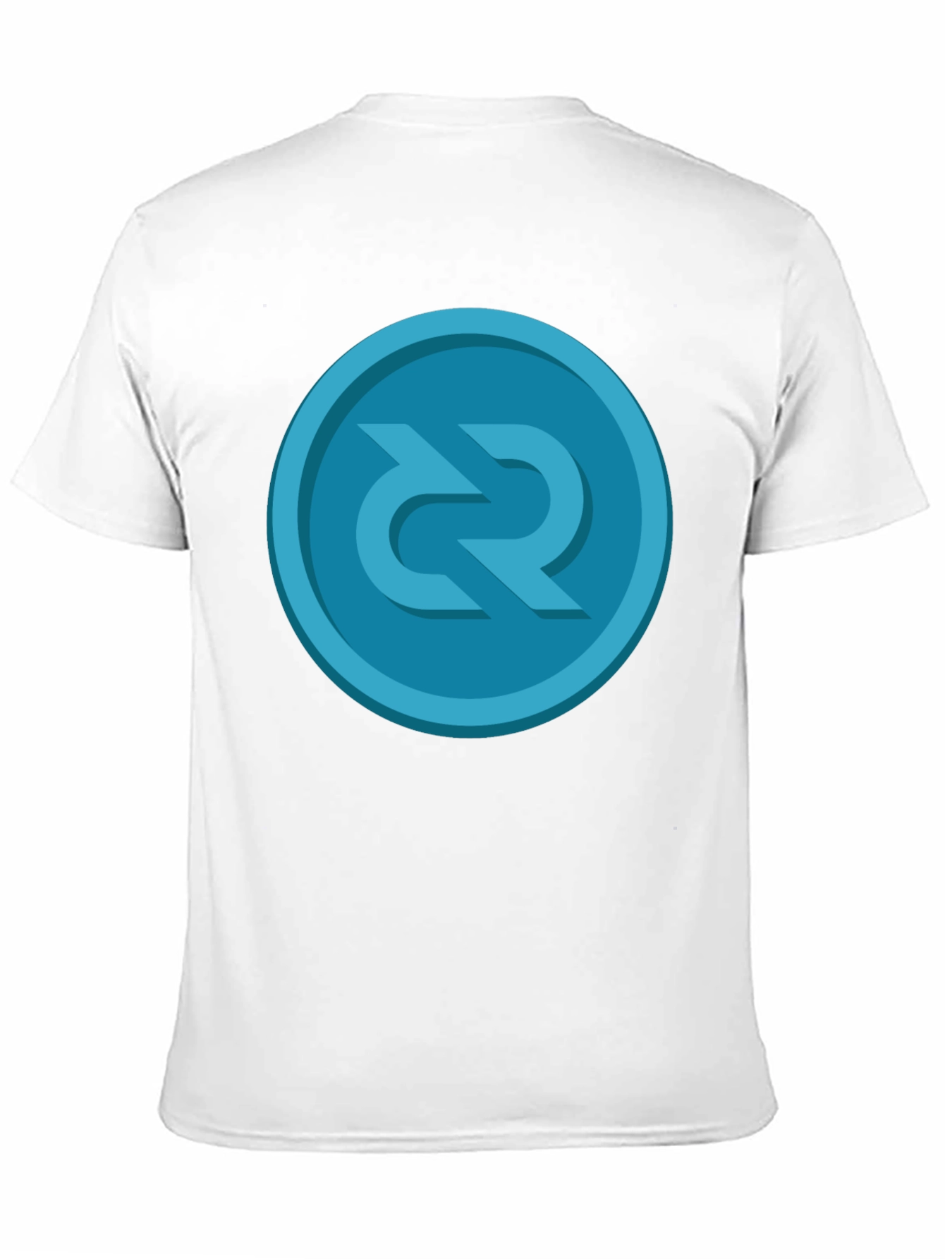 Stylish Black T-Shirt with Unique Round Graphic Design