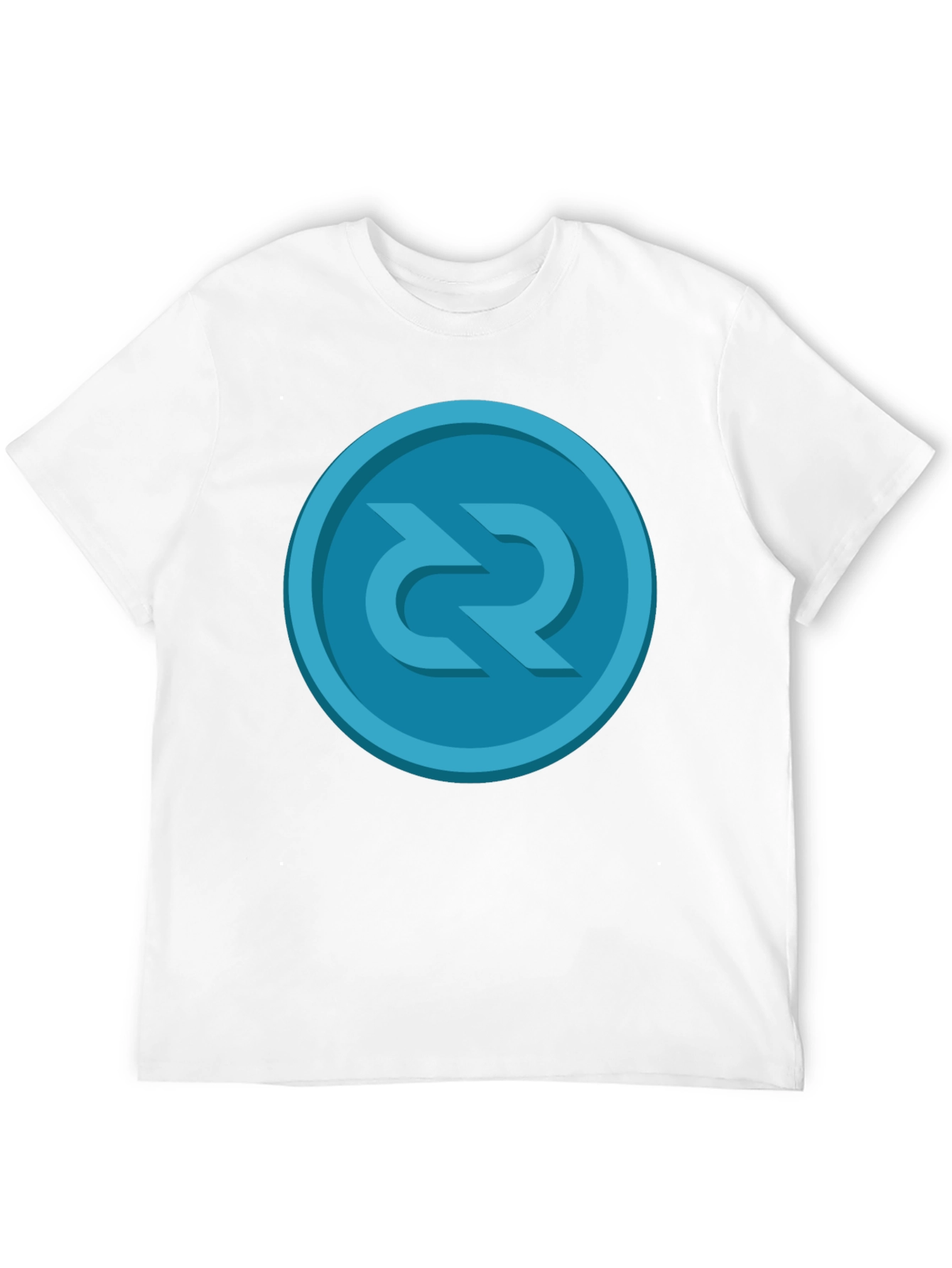 Stylish Black T-Shirt with Unique Round Graphic Design