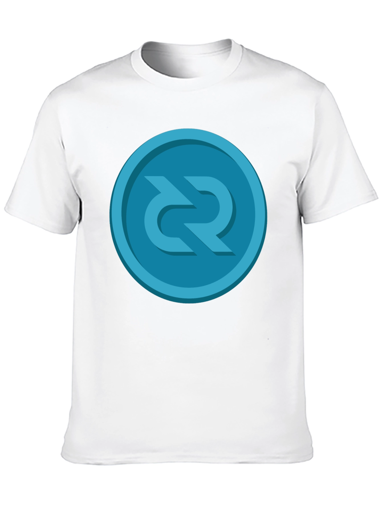 Stylish Black T-Shirt with Unique Round Graphic Design