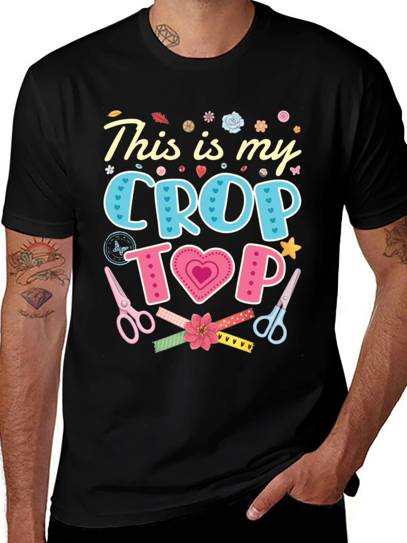 This is My Crop Top Crafting T-Shirt