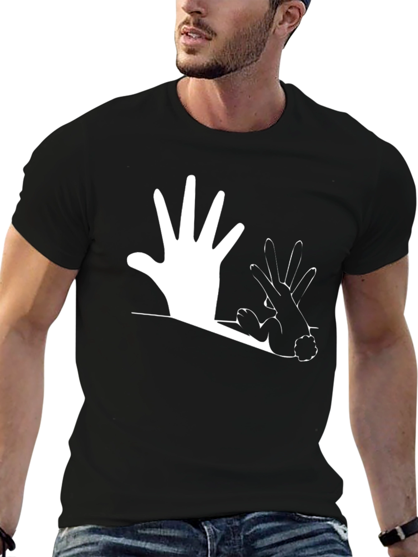 Hand Shadow Rabbit T-Shirt